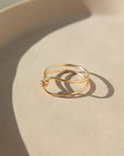 14k gold fill Barrel Ring