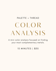 Color Analysis Reservation