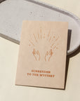 Surrender to the Mystery Mini Postcard