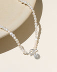 Lotus Pearl Toggle Necklace