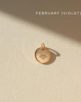 14k gold fill Birth Flower Necklace. Handmade in Eau Claire Wisconsin.