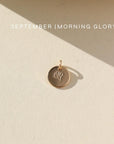 14k gold fill Birth Flower Necklace. Handmade in Eau Claire Wisconsin.