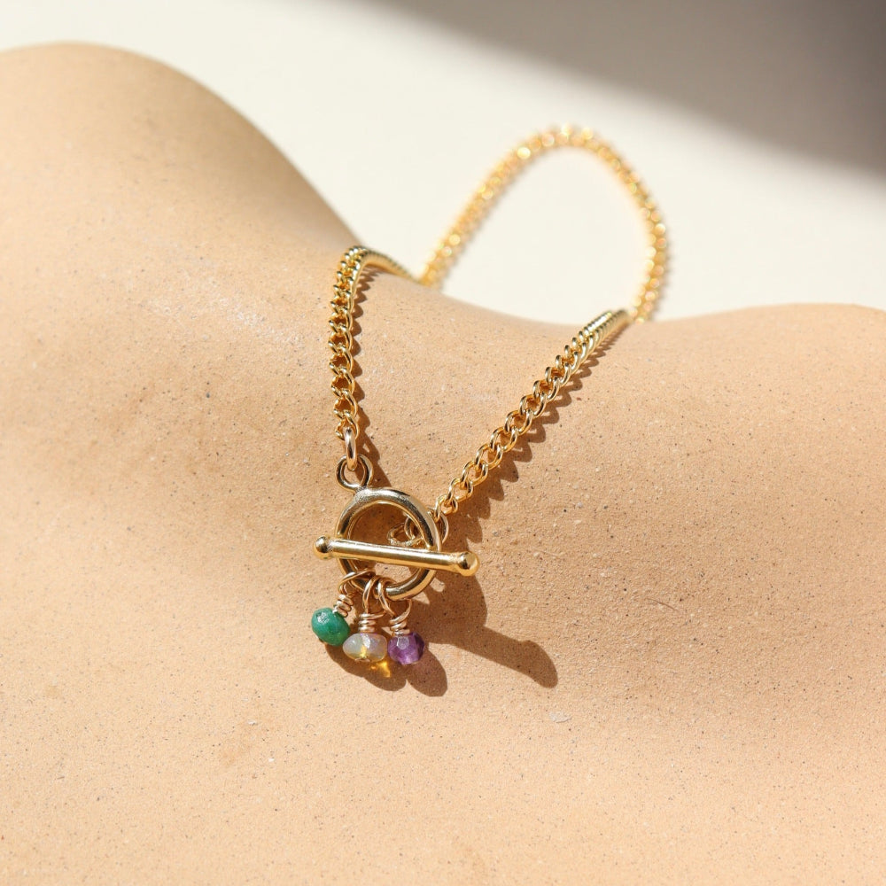 Birthstone Toggle Bracelet