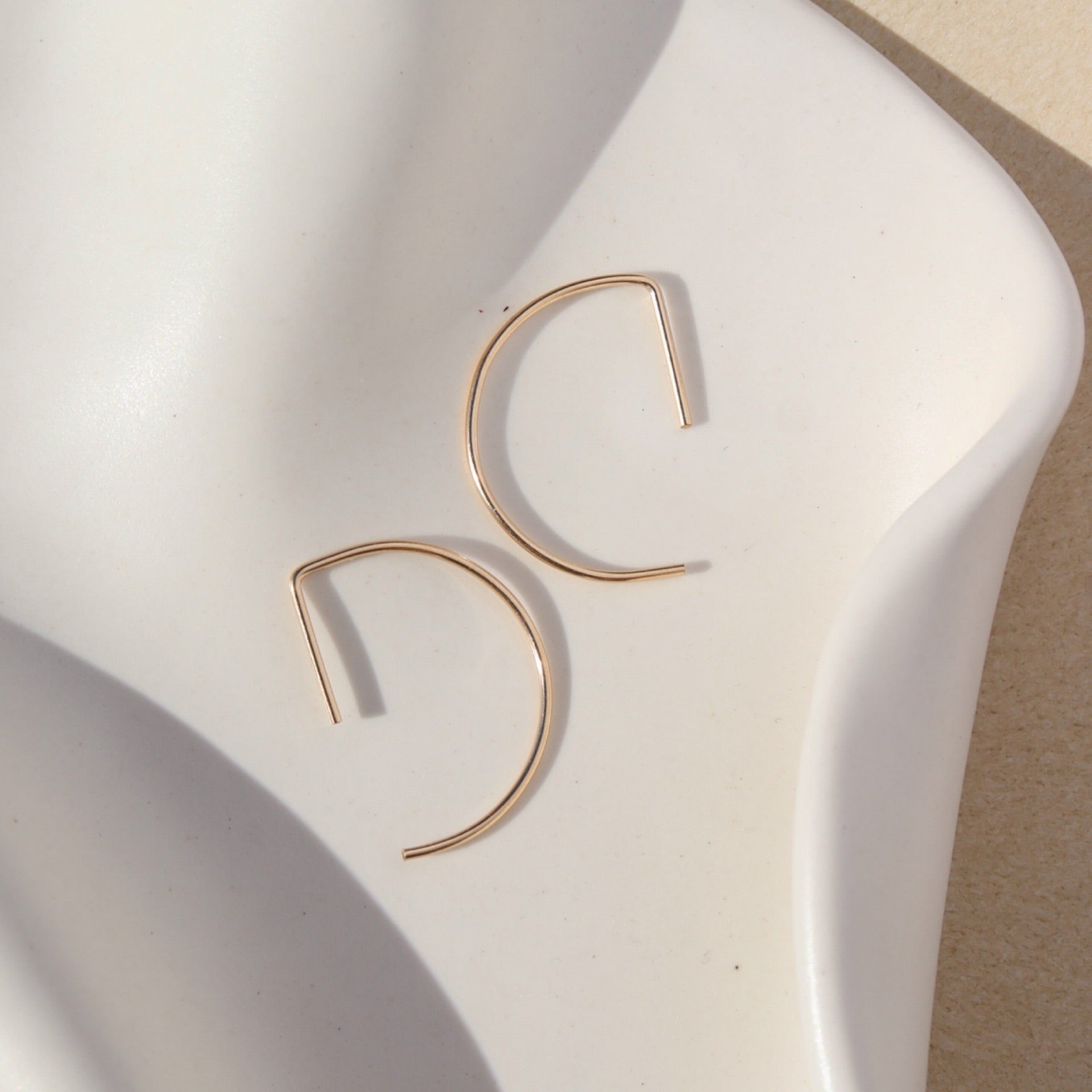 Curve Threaders in 14k gold fill