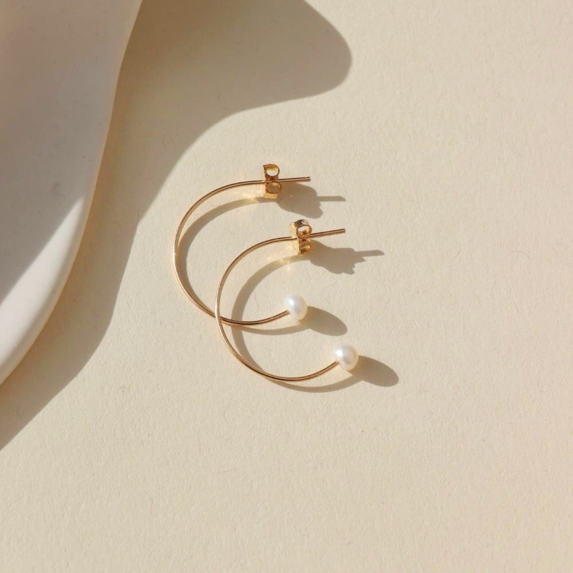 Balanced Pearl Hoops