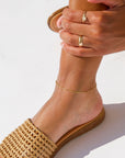 Dot + Dash Anklet