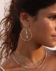 Druzy Glow Hoops