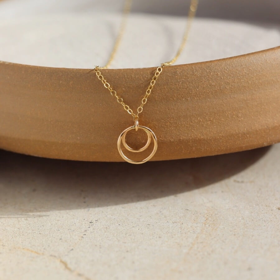Eclipse Necklace - Necklace - Token Jewelry - Eau Claire Jewelry Store - Local Jewelry - Jewelry Gift - Women's Fashion - Handmade jewelry - Sterling Silver Jewelry - Gold filled jewelry - Jewelry store near me