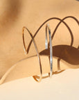 Gold Fill and Sterling Silver Skinny Cuff