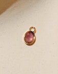 Oval Gemstone Charm