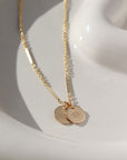 14k gold fill Birth Flower Necklace. Handmade in Eau Claire Wisconsin.