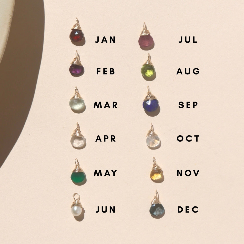 Teardrop Birthstone Add-On