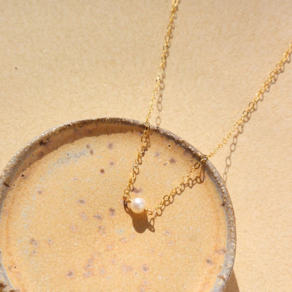 Mini Pearl Necklace – Token Jewelry