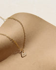 Mini Heart Initial Charm