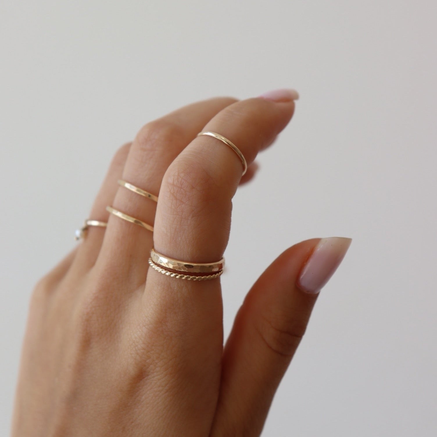 Minimal Discount Gold Rings Minimalist Ring, Diamond Ring, 14k