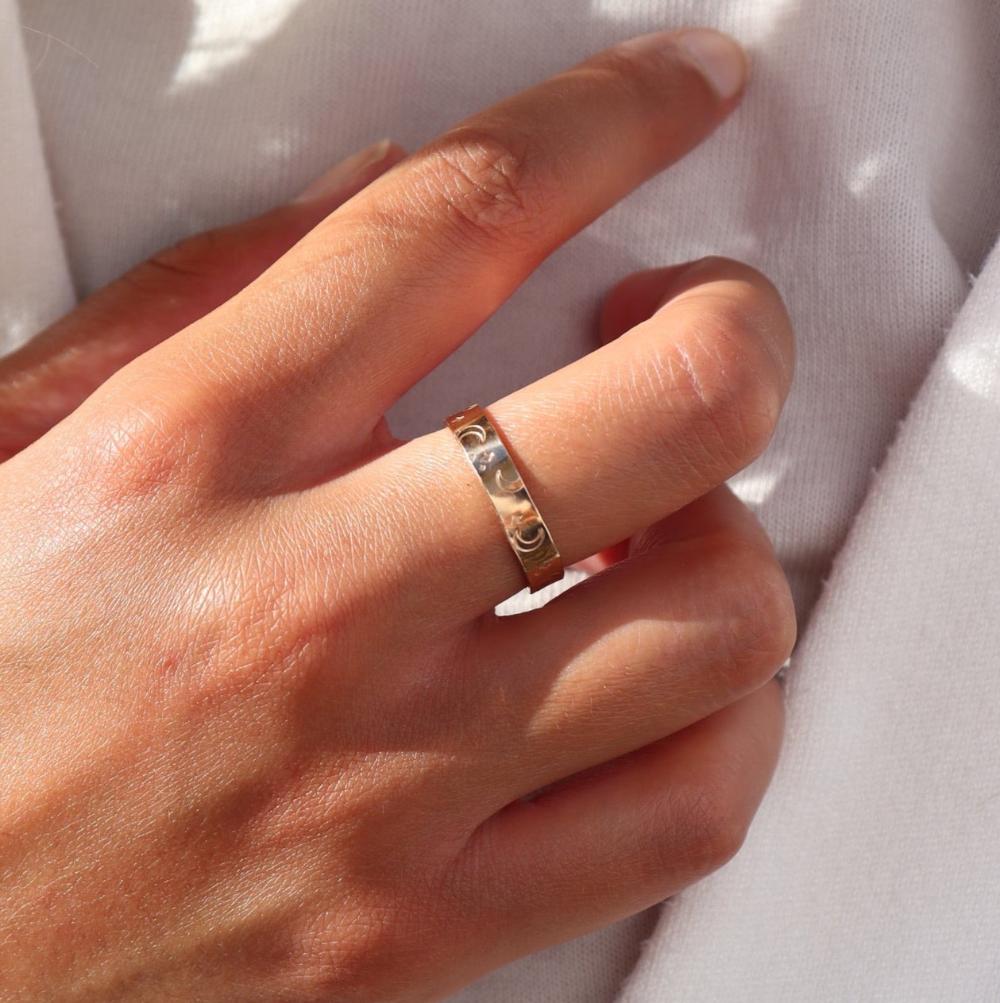 14k gold fill Starry Night Ring