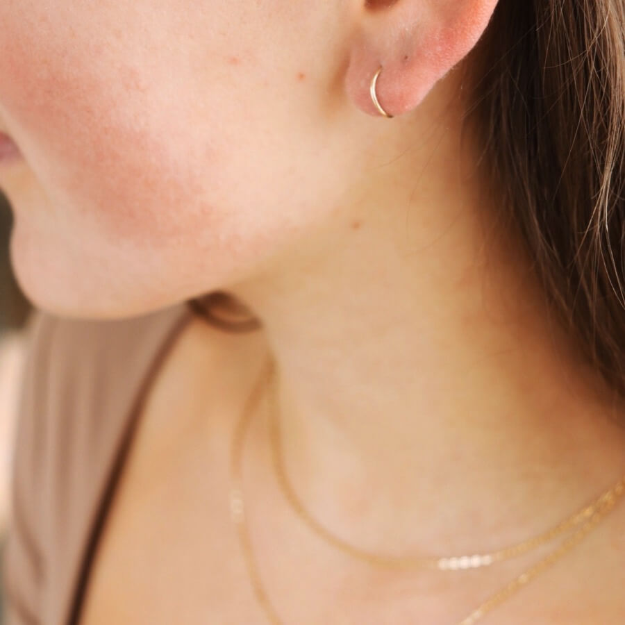 Endless Hoops in 14k Gold – Token Jewelry - Main Image