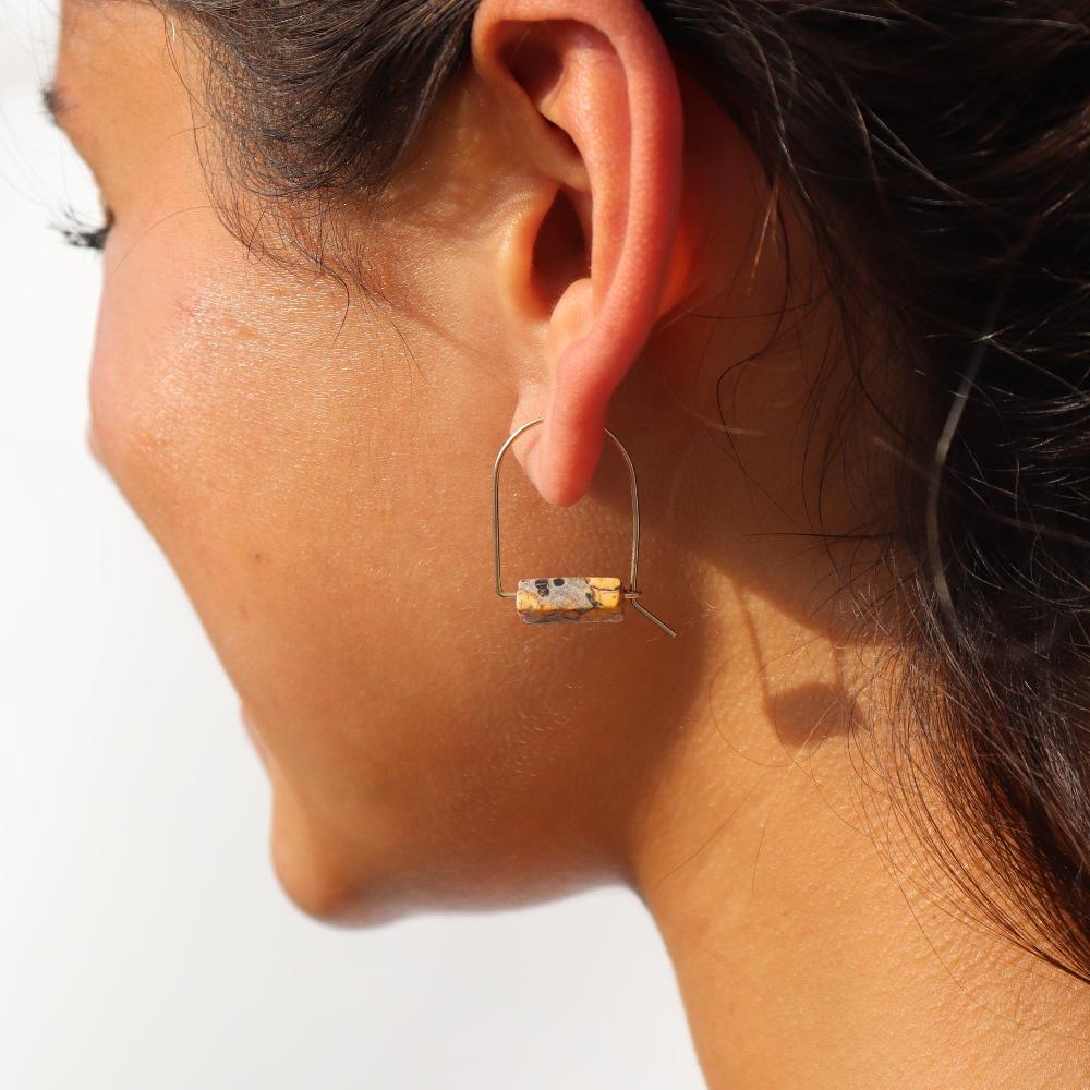 Leopard Skin Jasper Arches in 925 sterling silver
