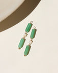 Opal Aventurine Hoop Charms