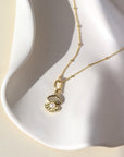 Sea Shell with Pearl Charm