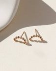 14k gold filled sequin arcs