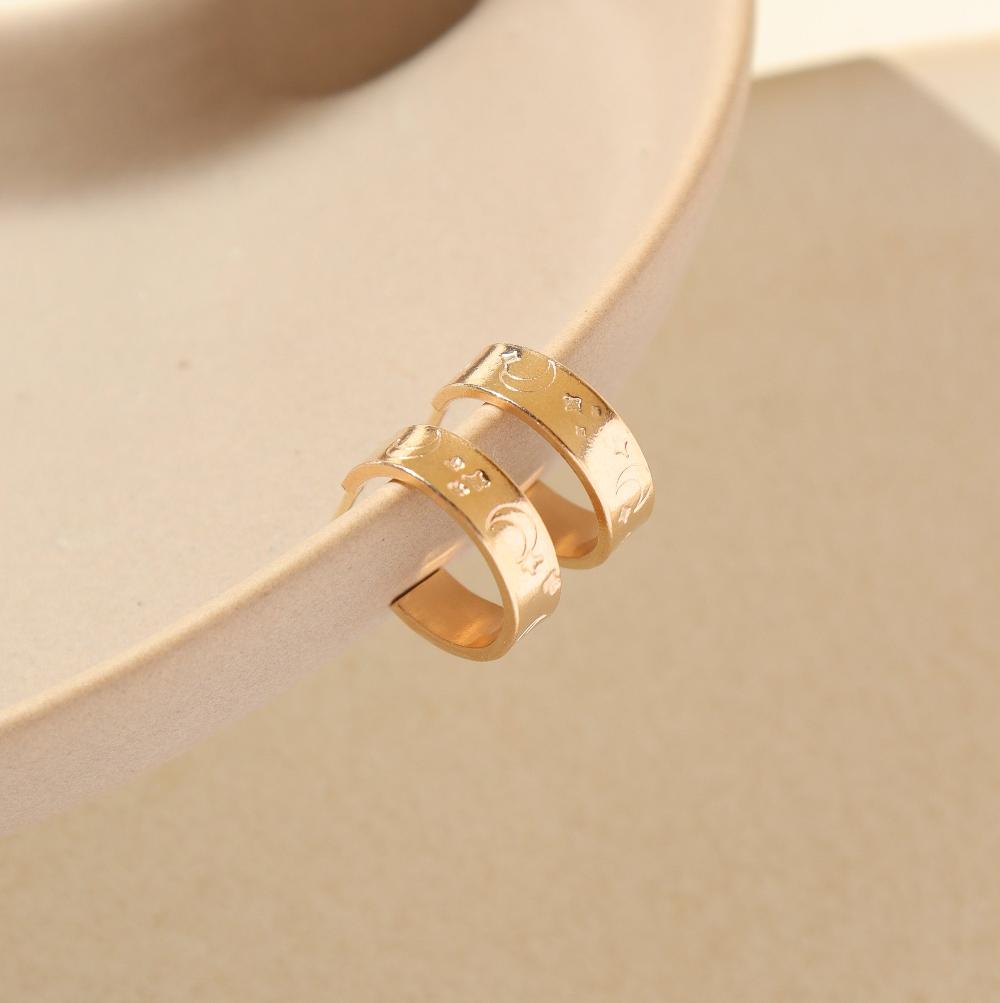 Starry Night Huggies in 14k gold fill