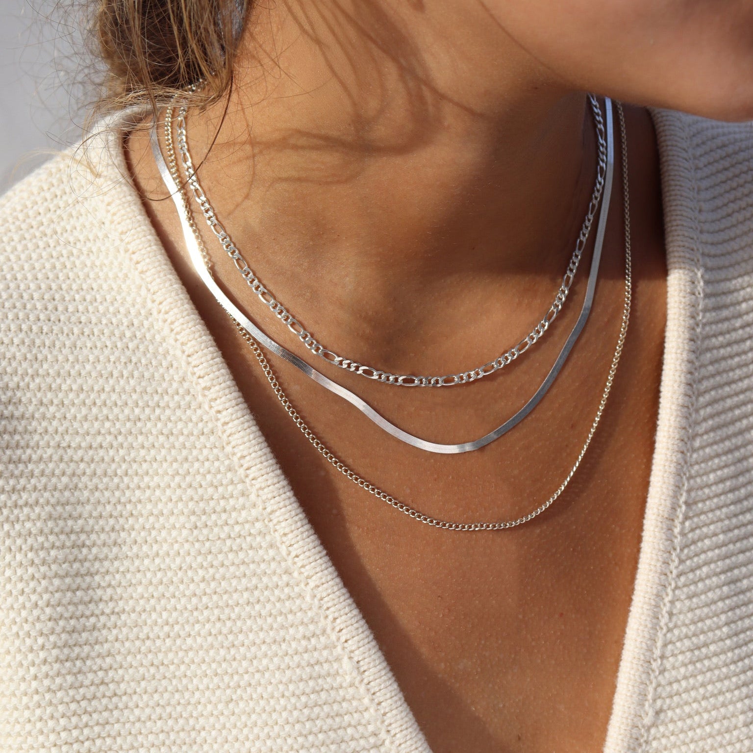 Gigi Chain I Figaro Chain Necklace | Token Jewelry