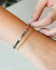 Tourmaline Bracelet — bracelet with mixed colorful tourmaline stones, available in 14K gold fill or sterling silver, lightweight and perfect for layering