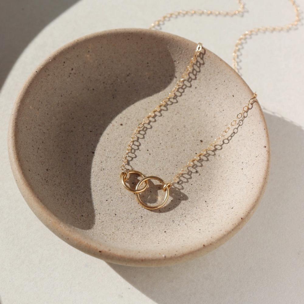 Unity Necklace in 14k Gold – Token Jewelry