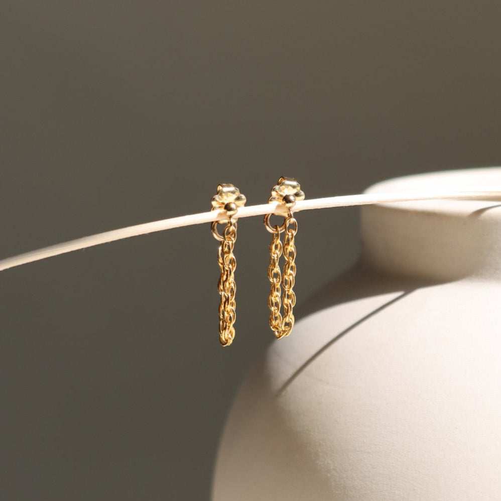 Mila Chain Studs