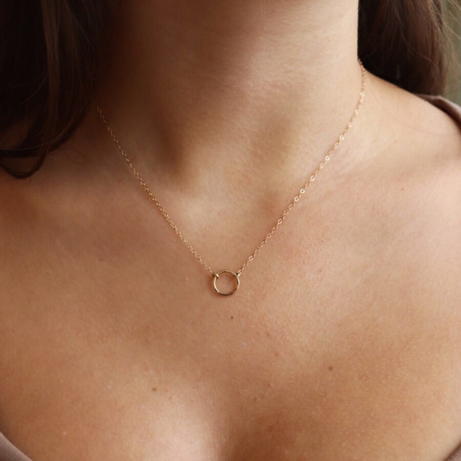 Rose gold hot sale eternity necklace