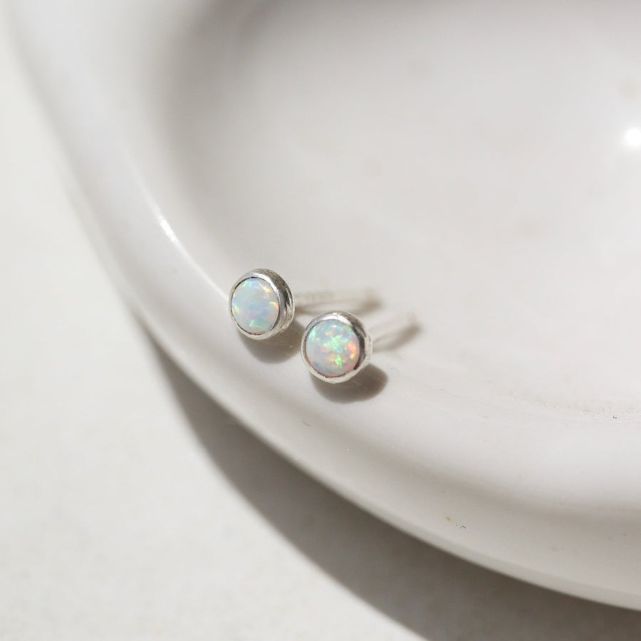 Petite Opal Studs