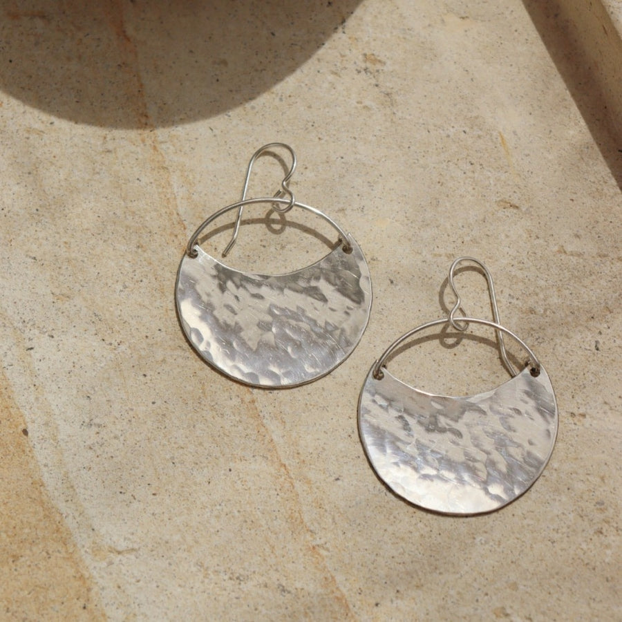 Theia Earrings // Hammered