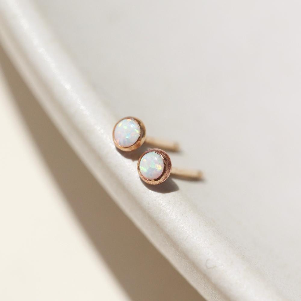 Token Petite Opal Stud Earrings Token Petite Opal Stud Earrings