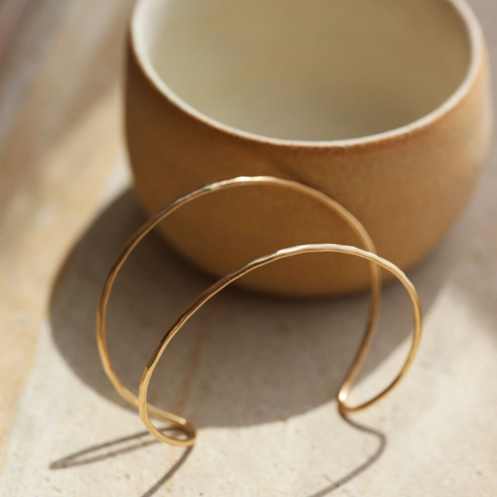 14k gold fill Sundari Cuff - Token Jewelry - everyday effortless jewelry - trendy jewelry - jewelry designs - locally made jewelry - minimal modern jewelry - jewelry store near me - minimalist style