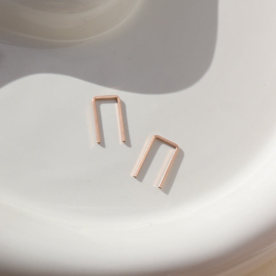 14k rose gold fill Mini Staples