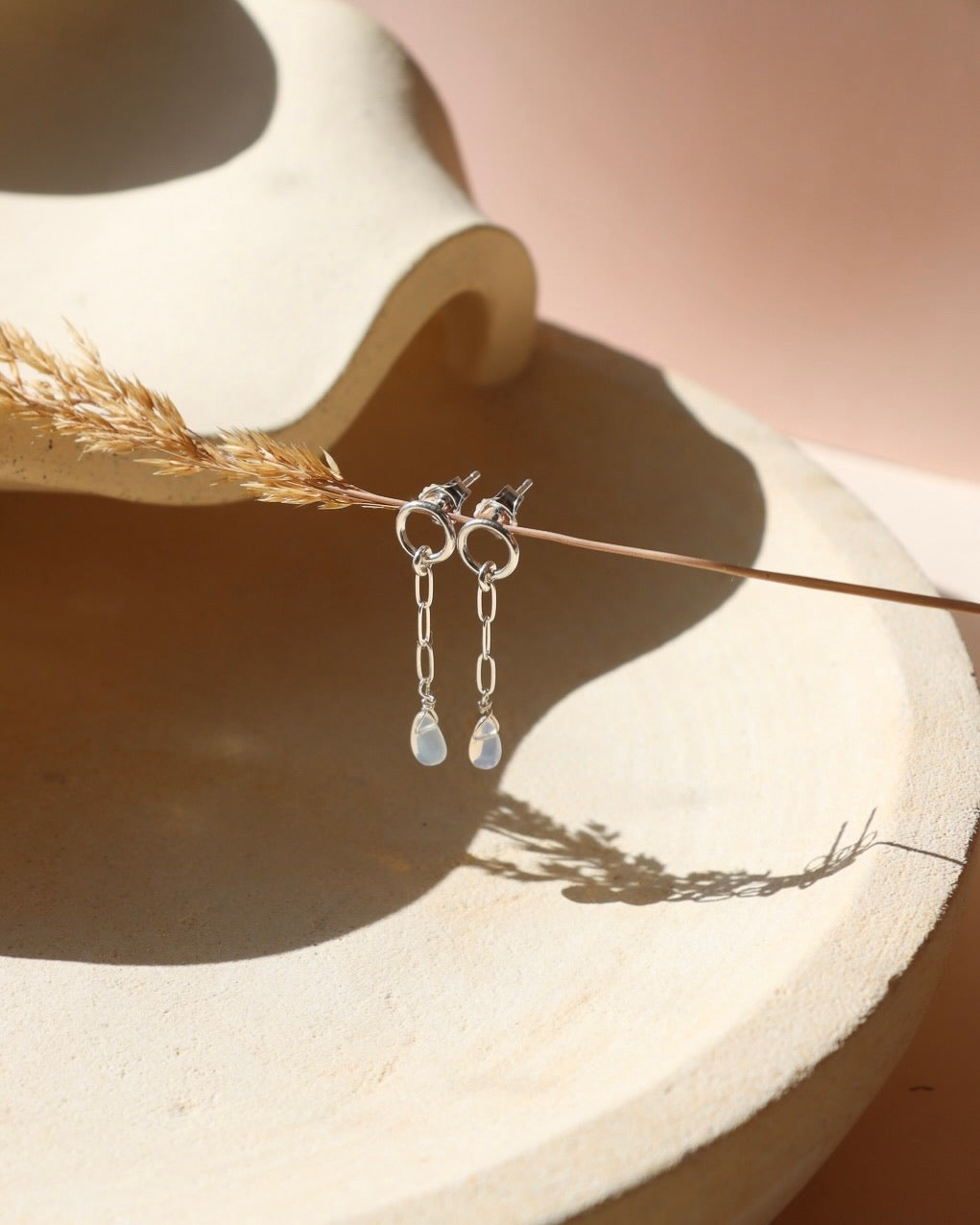 Opal Teardrop Studs