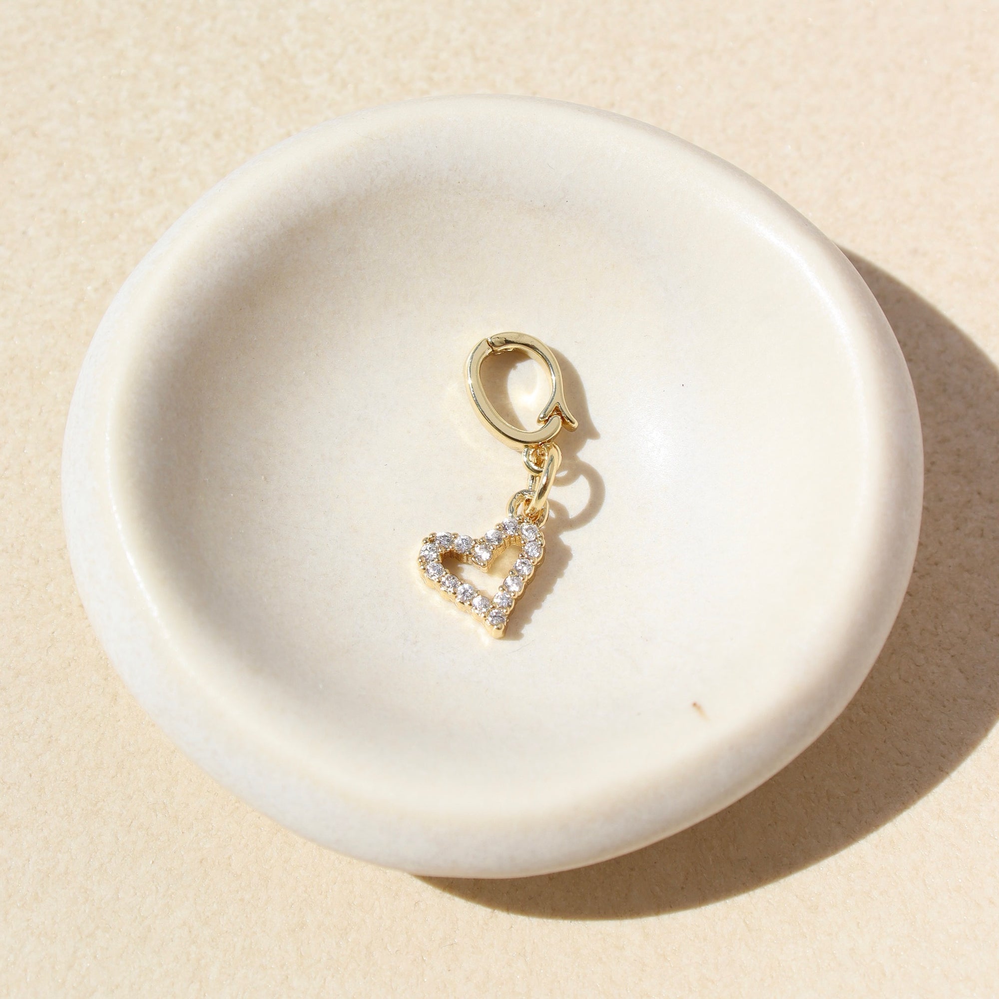 Sparkle Heart Charm