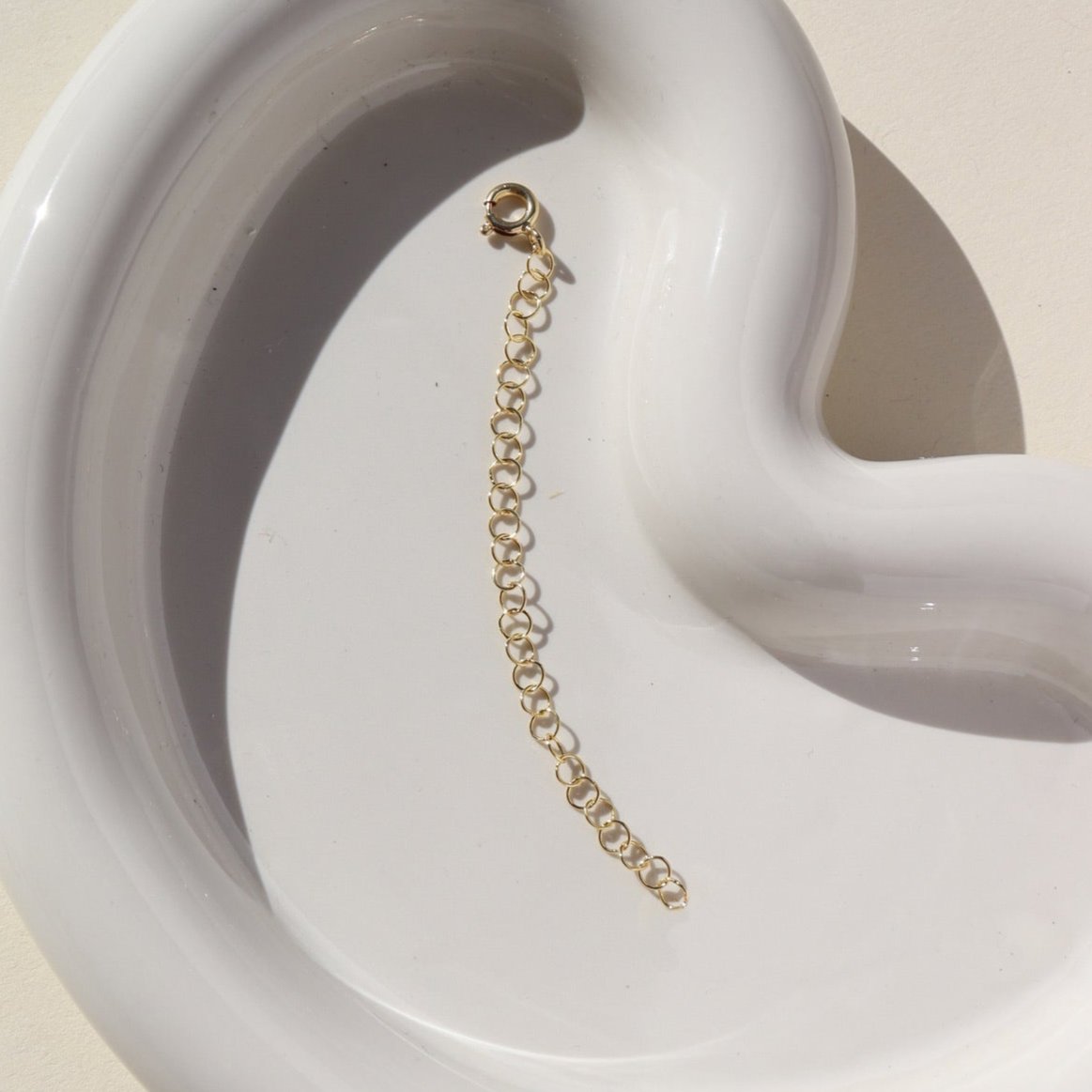 3 inch extender chain in 14k gold fill