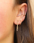 Gigi Chain Drops - Token Jewelry - jewelry store near me - Eau Claire jewelry store - minimalist jewelry - handmade jewelry - 14k gold filled earrings - chain earrings