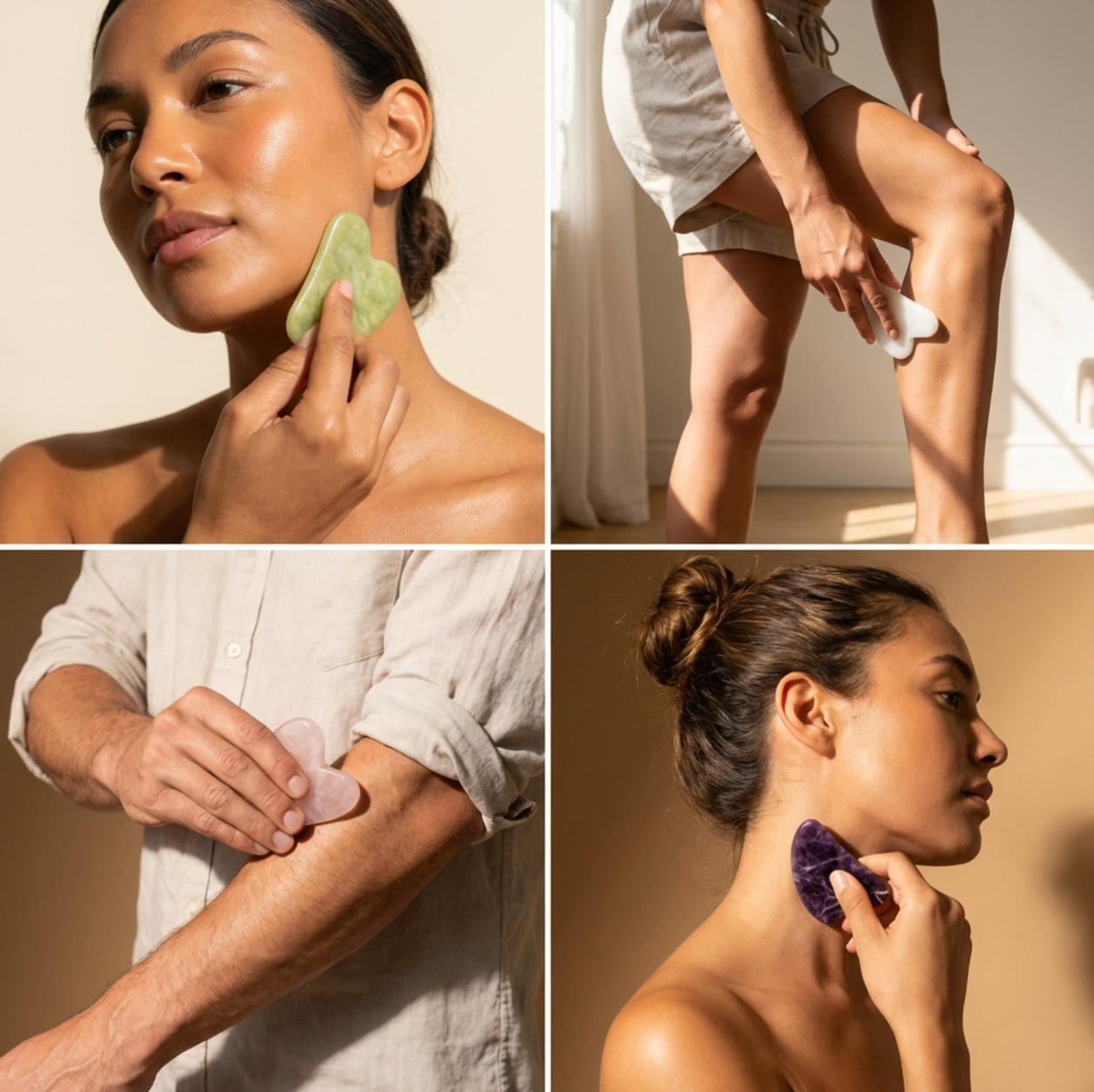 Bamboo Switch - Rose Quartz Gua Sha