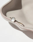 925 Sterling silver  6mm Moonstone ring