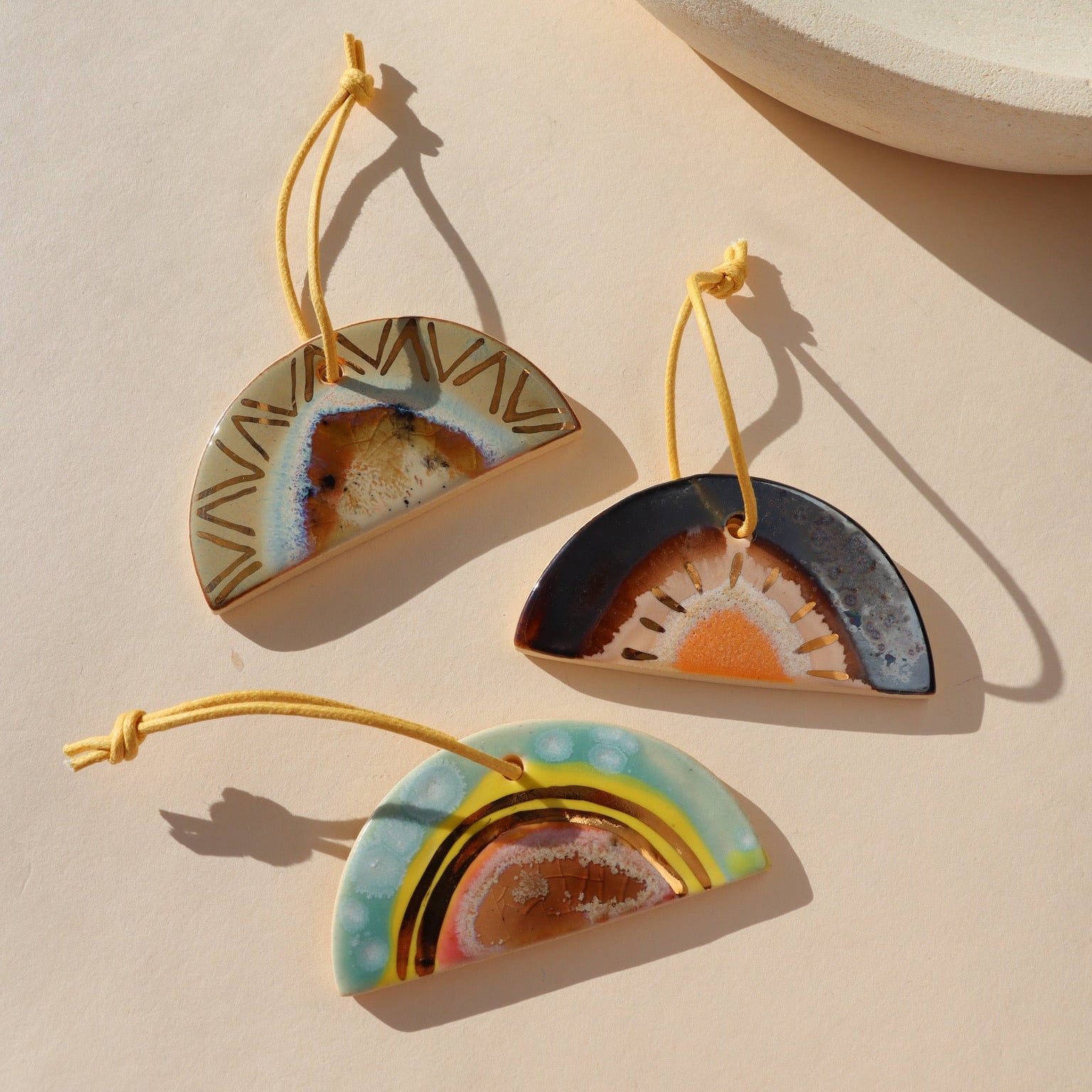 Happiness Ornament by Curious Clay