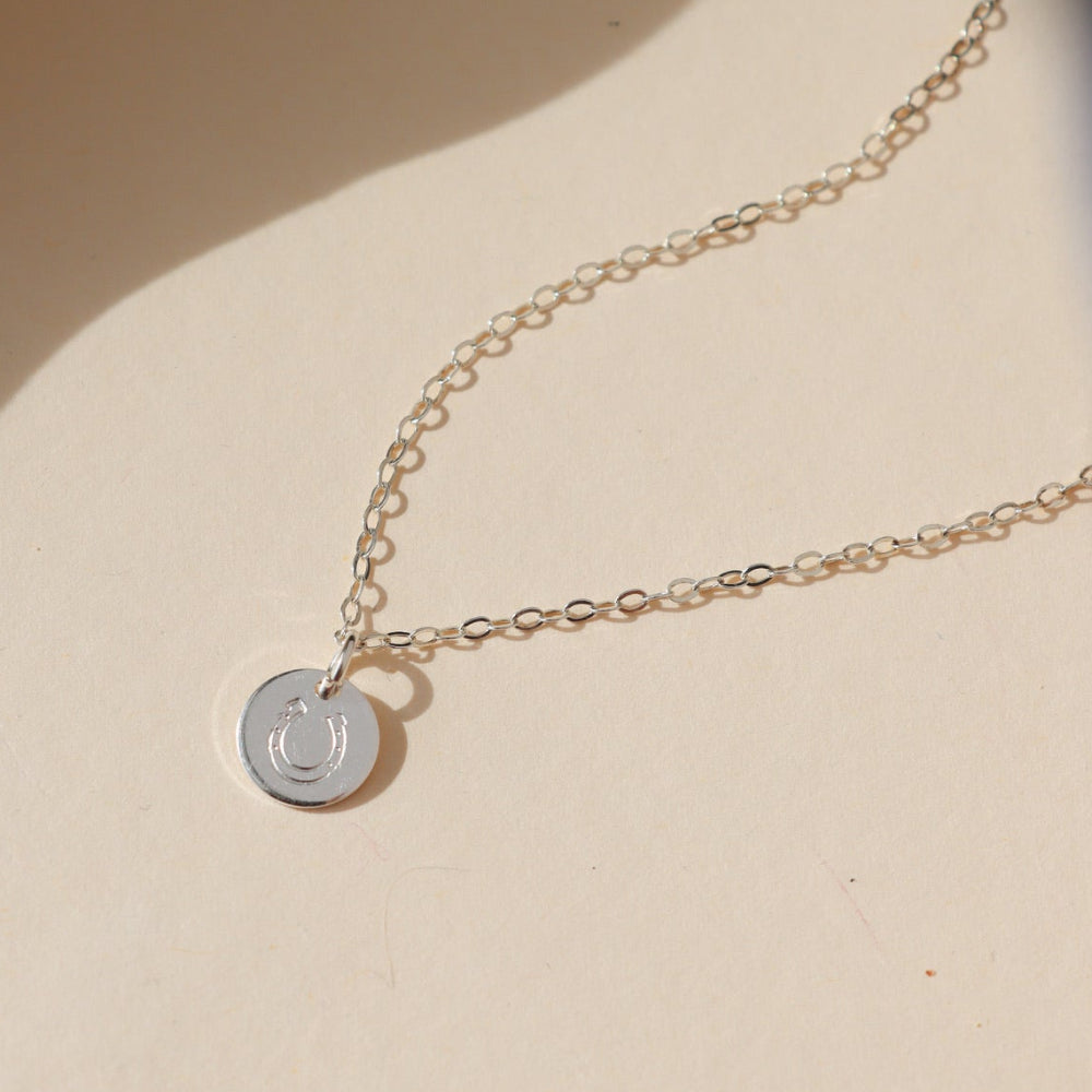 Horseshoe Disc Necklace