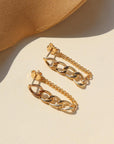 Alex chain studs, chain earrings, gold filled earrings, jewelry trend, handmade by token jewelry in Eau Claire, WI. jewelry store near me, permanent jewelry, jewelry repair near me, earring, gold chain