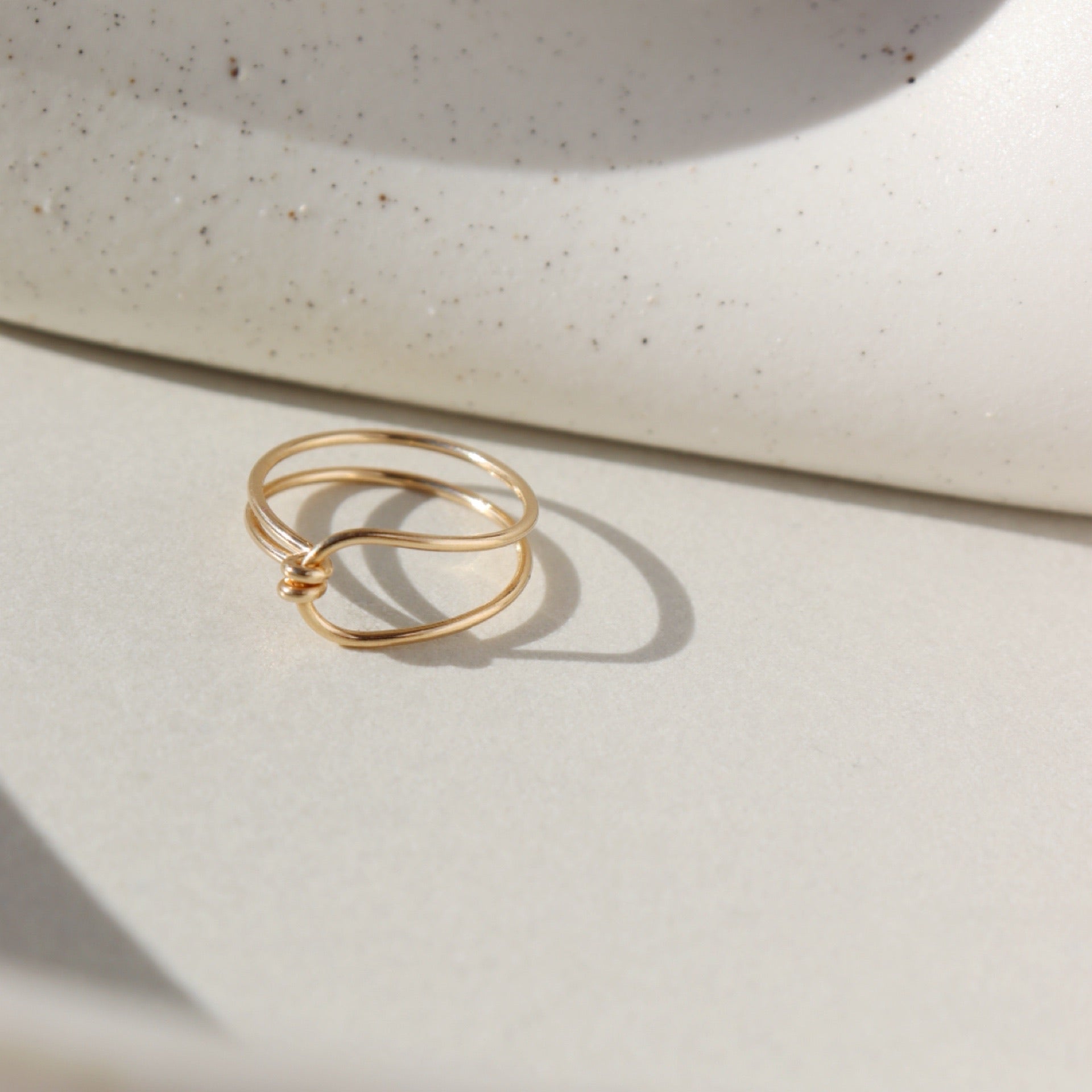 barrel ring token jewelry - handmade jewelry - everyday jewelry - minimal style jewelry - handmade jewelry - jewelry store near me - minimal rings - 14k gold filled rings