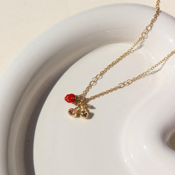 Cherry Berry Charm Necklace