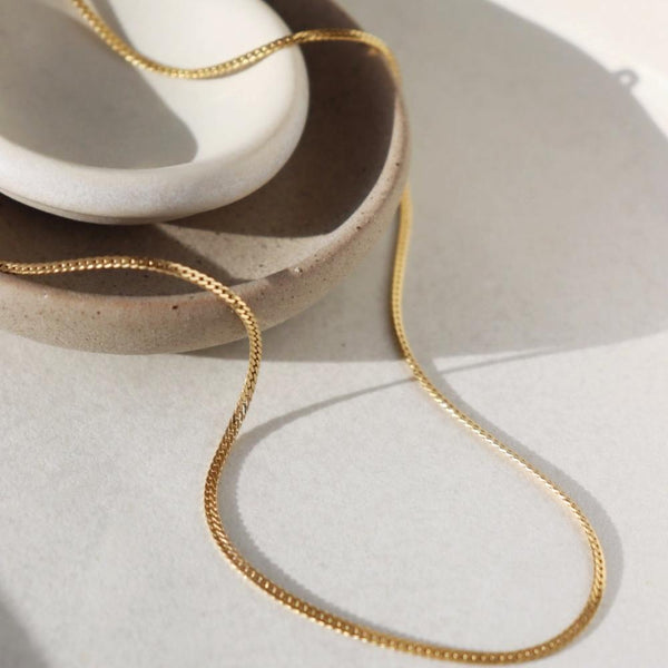 【HYERES LOR】24SS★ Essence BR Chevron Chain Necklace CiaraWaterproofChevronChainNec