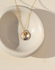 Cove Droplet Monogram Necklace