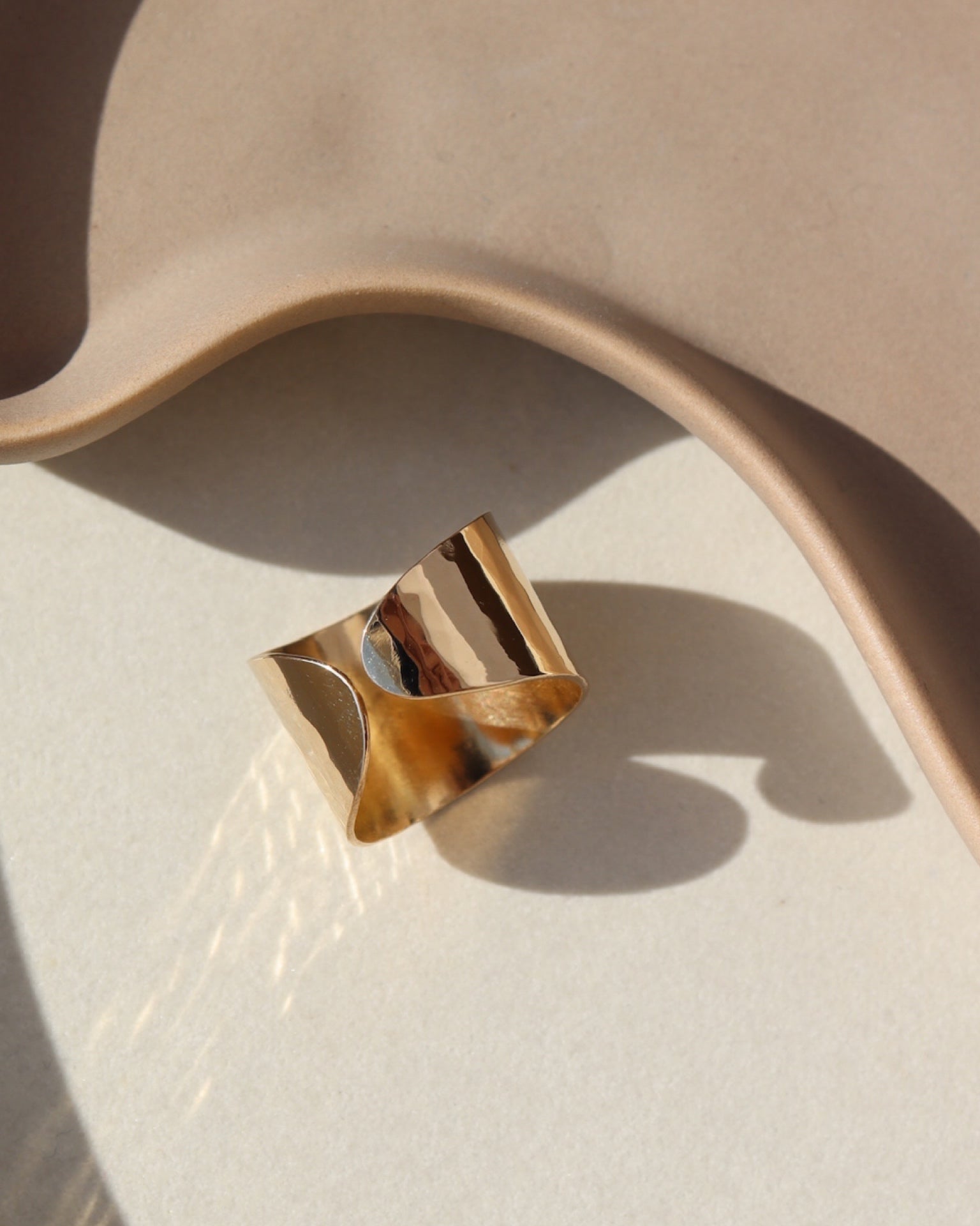 14k gold fill Cuff Ring